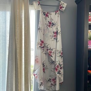 White off the shoulder sundress size medium